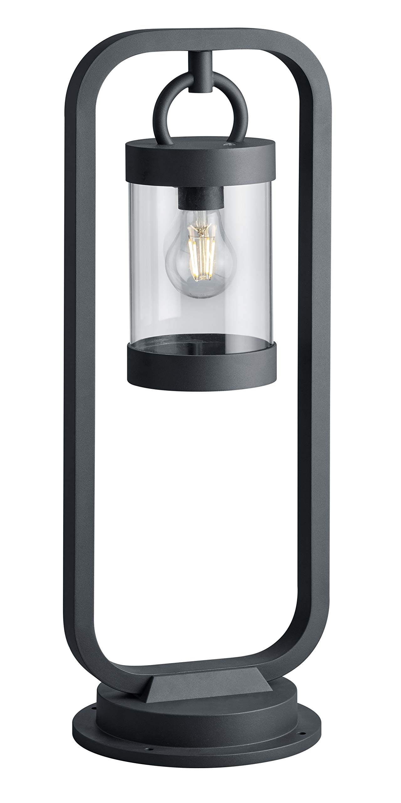 Trio Leuchten Sambesi 504160142 Outdoor Wall Light Aluminium Cast Black Matt Acrylic Clear Excl. 1 x E27 1 x E27