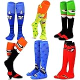 TeeHee Novelty Cotton Knee High Fun Socks for Women