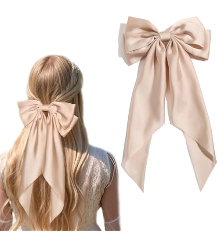 Amazon.com : Chloe Hair Barrettes- Ribbon (Clear) : Beauty  display picture 3