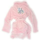 Victoria's Secret Short Plush Cozy Robe (US, Alpha, Medium, Large, Regular, Regular, Pink/Emb.Floral)