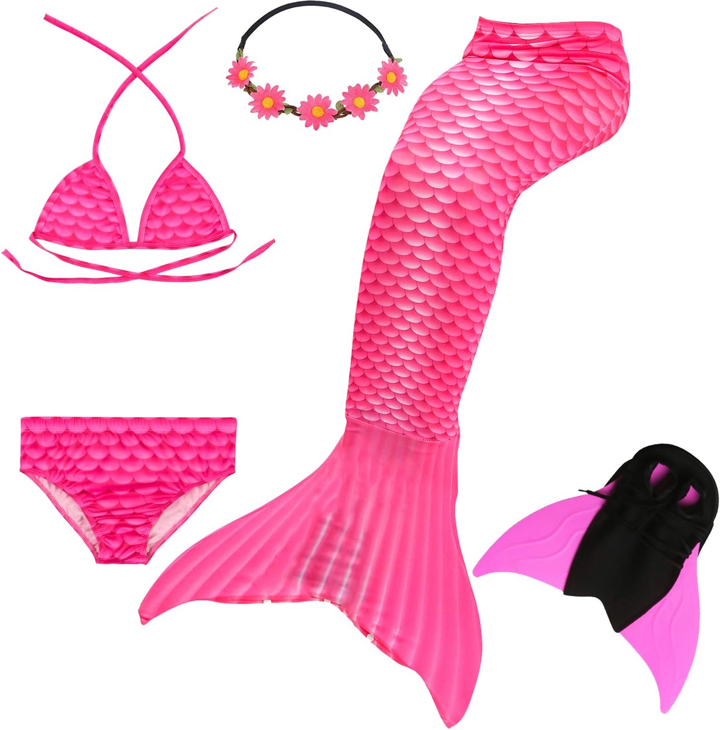 Kids Mermaid Tail For Swimming With Monofin