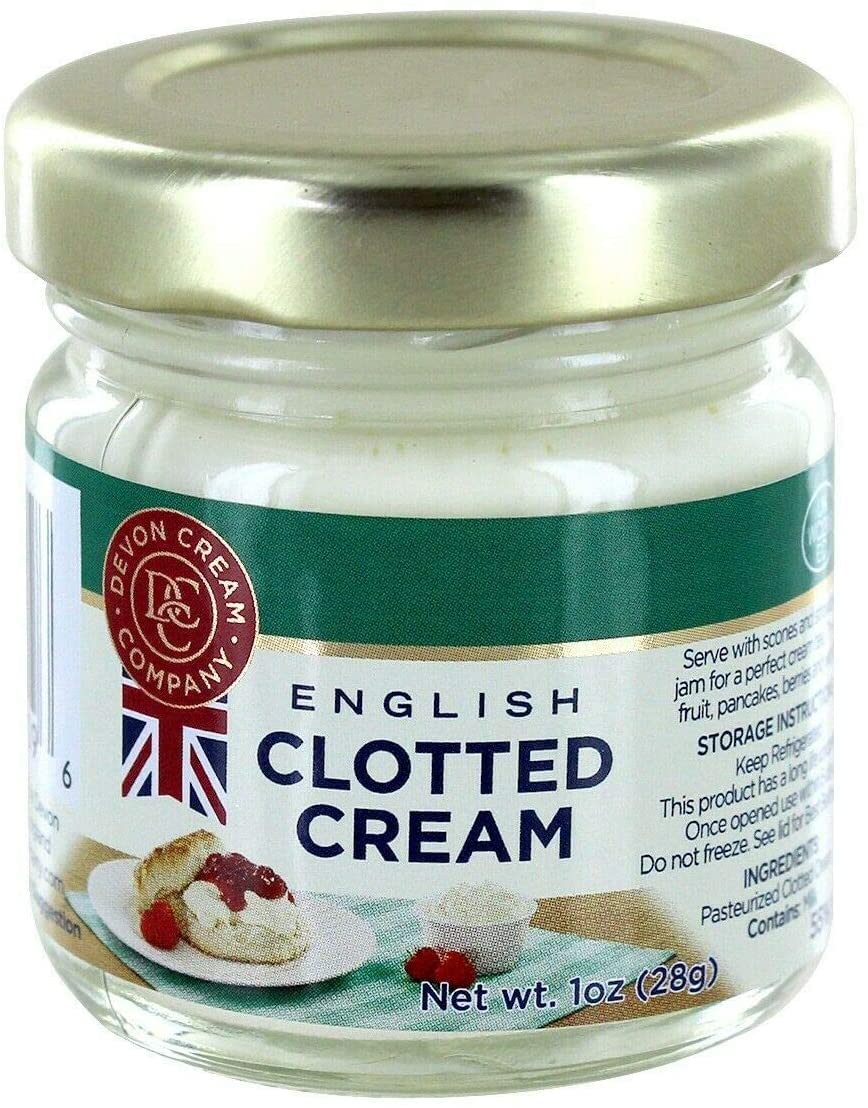 Clotted Cream Mini Jars - English Devon Cream - Long Shelf Life (12)