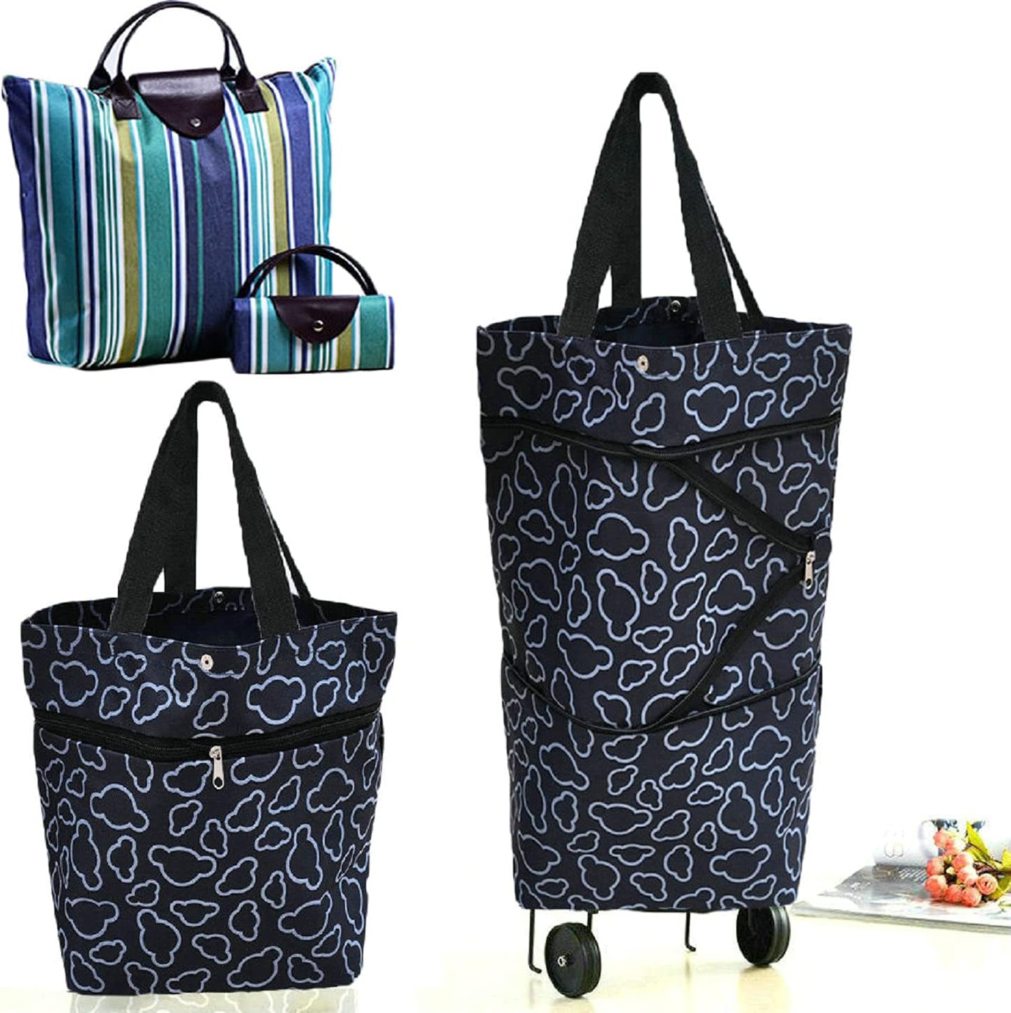 vegetable carry bag with wheels