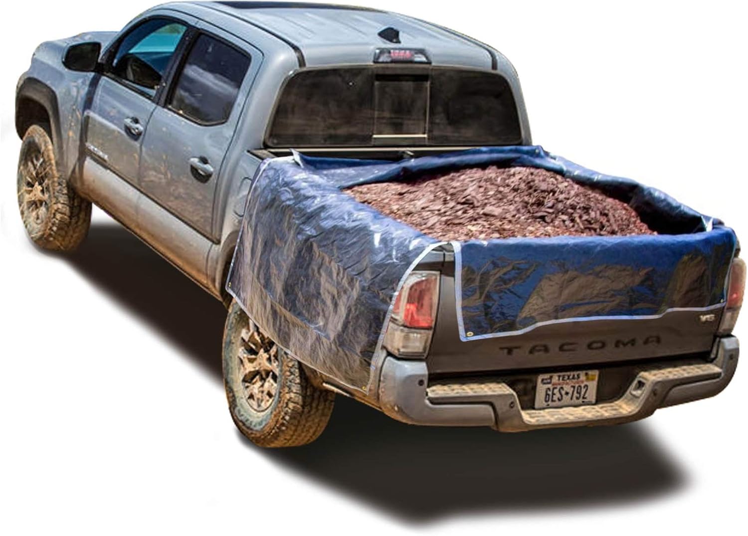 Amazon Com Truck Bed Cover Unloader Protect Cargo From Rain Keep Bed Liner Clean Carry Wet Load Soil Mulch Hay Or Haul Game Smart Tarp Cargo Net Alternative