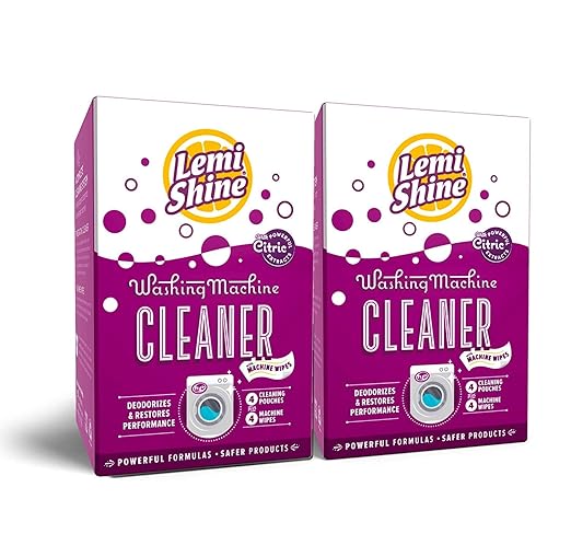 Lemi Shine - Limpiador de lavadora natural + toallitas - 4 ...