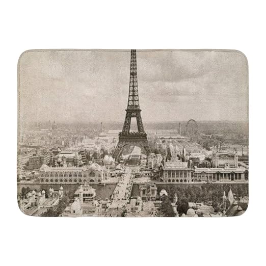 Ynimiohob Alfombrilla De Bano Torre Eiffel Aerea 1900 Ver