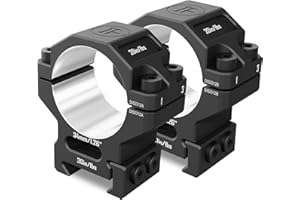 DISCOVERYOPT 7075 Series Aluminum 30mm 34mm 1 inch Scope Rings, High Precision Pre-lapped Picatinny Scope Rings, Medium/High/Low Profile Scope Mount for Picatinny Rail