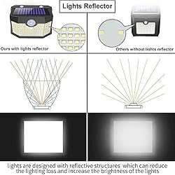Aootek Solar Outdoor Lights 8 Packs,Motion Sensor