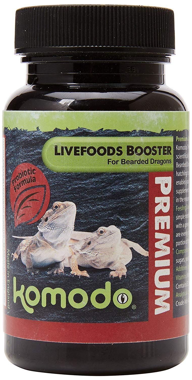 Komodo Premium Vegetable Booster for Juvenile Bearded Dragons Highly Nutritious with Natural Minerals Vitamins Safe Healthy Non Toxic Pet Food 0.09Kgs