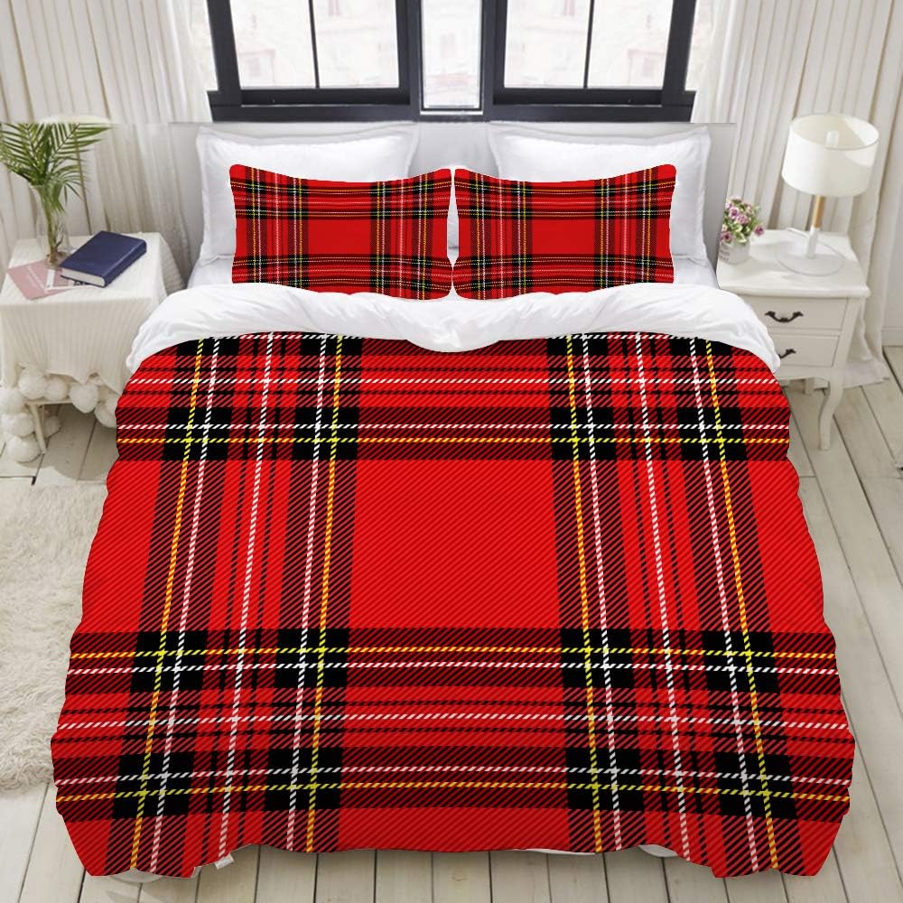 Lenzuola Scozzesi / Copripiumino Lenzuola Cotone Tartan Scozzese Tinto
