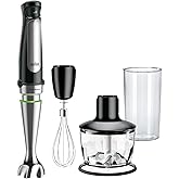 Braun MultiQuick 7 3-in-1 Immersion Blender with Food Processor – Powerful Handheld Electric Stick - Emulsifier for Chopping,
