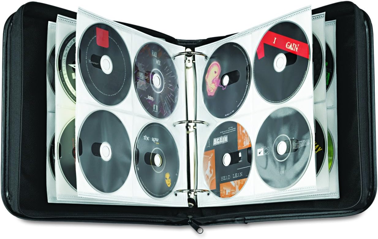 Case Logic BNB-208 208 Capacity CD/DVD Prosleeve Nylon Binder (Black): Home Audio & Theater