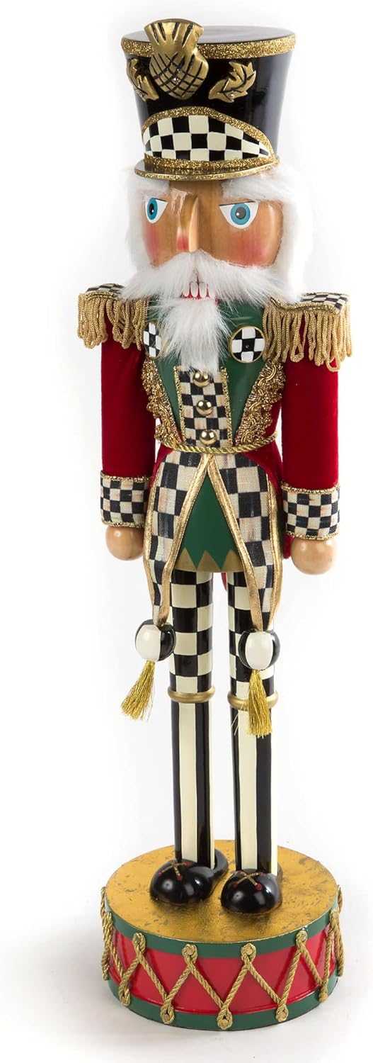Nutcrackers - MACKENZIE-CHILDS Highland Nutcracker Figurine, Nutcracker Christmas Decor for Home