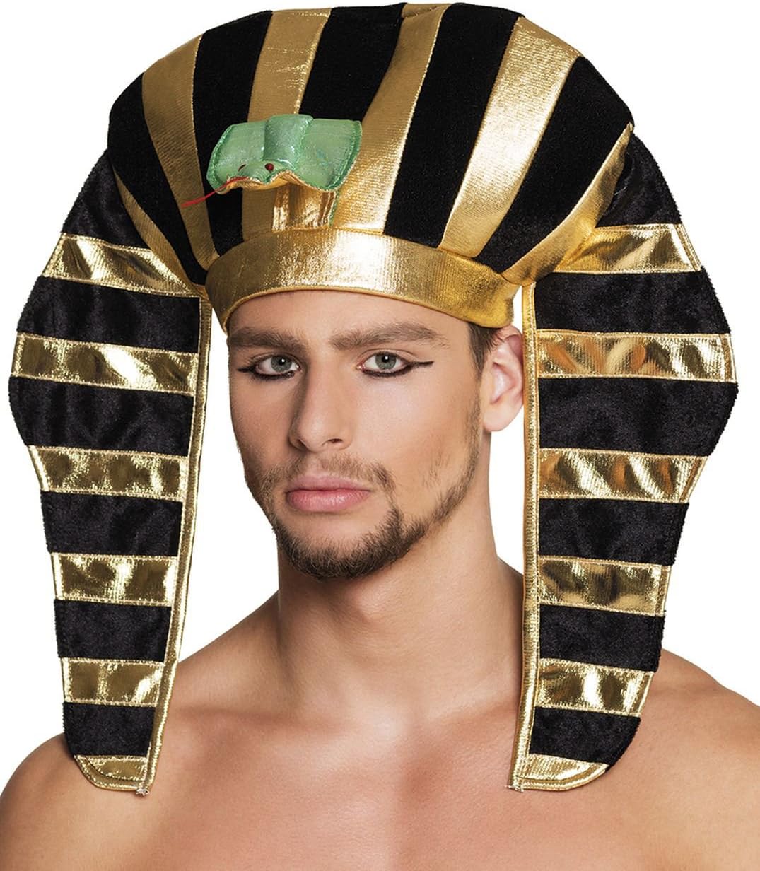 Boland Egyptian Pharaoh Hat, Tutankhamun Hat, Egyptian Fancy Dress Accessory, Headwear, Party, Carnival, Halloween - Image 3