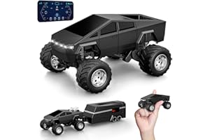 OSIMILY MINI RC Car,APP Controlled 1:64 Scale Alloy Off Road MINI RC Truck | Remote Control Car Speed/Steering Adjustable | 2.4Ghz Monster Truck Toys | Birthdays Gift for Boys Girls & Adults