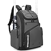 KAVIGOR Baseball Bag for Youth and Adult, Softball Bag 50L Large Capacity Holds 4 Bats, Equipment Backpack with Shoes Compartment