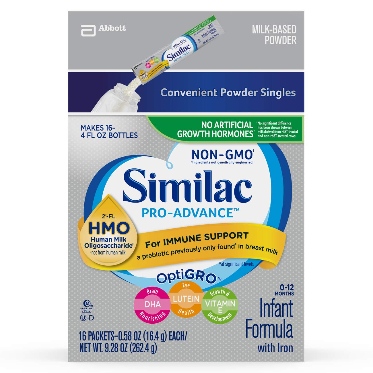 Similac Pro-Advance Non-GMO Infant Formula with Iron, with 2’-FL HMO