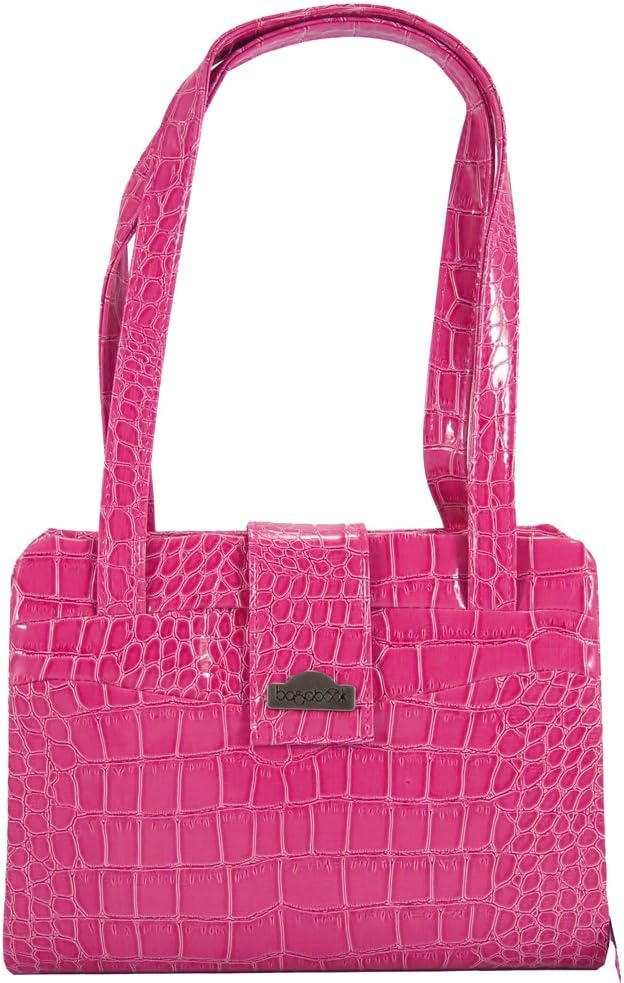 Bagabook Pink Mock Croc Classic Handbag Style Book Notepad Diary Bible Cover Carrier