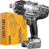 Cordless Impact Wrench 3/4 inch compatible with Dewalt 20V Battery, Cerycose1850ft-lbs (2500N.m) Brushless Electric Impact Gun, High Torque Impact Driver, Bare Tool Only, Heavy-Duty Automotive