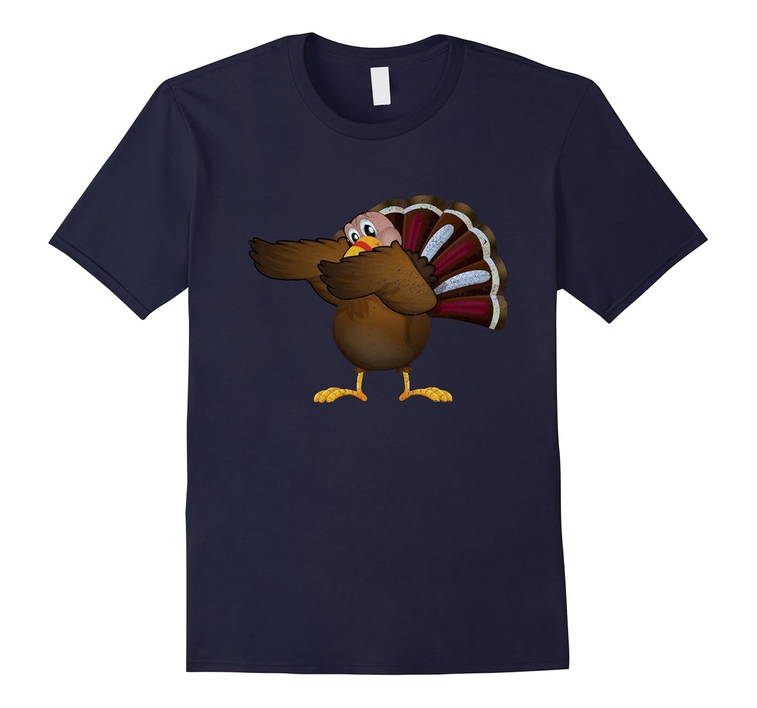 Turkey Dabbing Funny Thanksgiving Tshirt Turkey Dab-ANZ