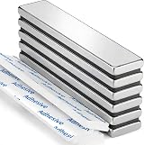 Grtard 6 Pack Neodymium Magnetic Bar 60x10x3 mm with 6 Adhesive Sheets view 1
