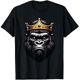 Silverback Gorilla King T-Shirt for Men Women Ape Tee Shirts Gift