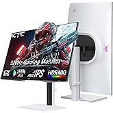 KTC Monitor 27-inch White Gaming Monitor WQHD (2560x1440) Fast IPS, 300Hz (Supports 320Hz via Overclocking) 1ms 144% sRGB Hig