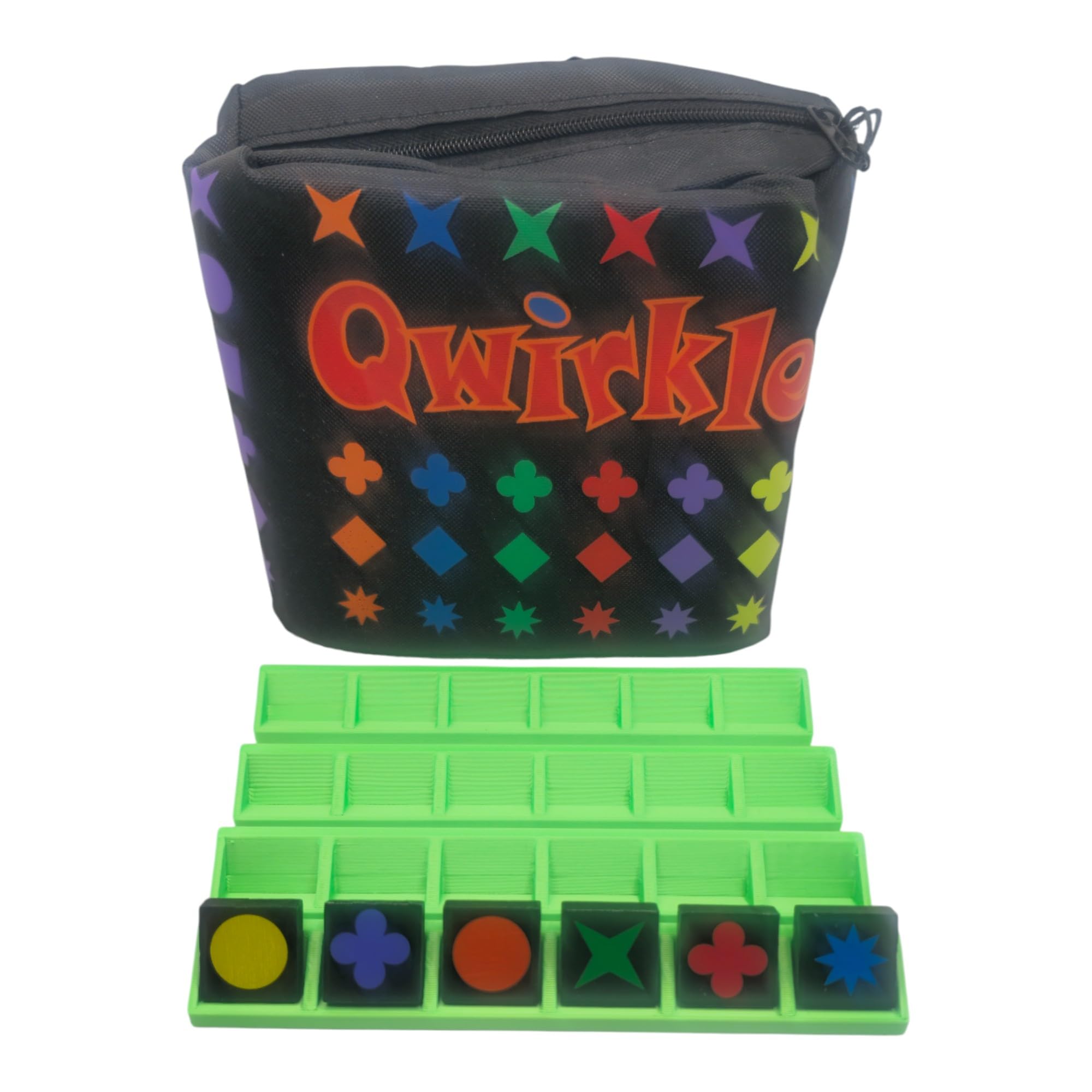 Générique 4 x Qwirkle Travel Token Holders (Green)