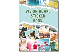 Sawnfay Vision Board Book - 2026 Vision Board Sticker Book, with Motivational Images & Quotes, Vision Board Kit & Supplies for Women