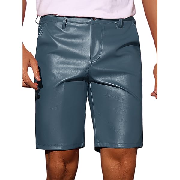 Bockle® Saddle Gay Shorts Jeans Leather Pants Men Leather