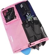 WANDF Swim Bag Mesh Drawstring Backpack XL Pink Wet Pocket Waterproof Zipper view 3