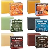 Rinse & Robust Men’s Natural Bar Soap for Men – Fresh & Clean Scent Variety Set (6-Pack, 5.3 oz Each) – Not Overpowering – Gentle Soap Bars for Face, Body & Hand – All Skin Types – Ideal Gifts for Men
