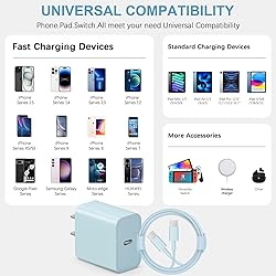 iPhone 17 16 15 Charger Fast Charging Type C