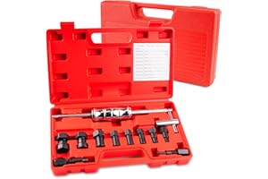 Siapupy 12pcs Blind Hole Collet Bearing Puller Set with Slide Hammer and Expandable Collets 8-32mm, Pilot Bearing Removal Tool for Internal, Wheel Bearings in Automotive and Motorcycle Use