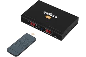 gofanco 1080p HDMI Extender Over IP Ethernet – Receiver Unit (RX) ONLY for HDExtIPv2 Kit – 1080p, 394ft (120m), Many to Many, Matrix Configurable Over CAT5e / CAT6 (HDExtIPv2-RX)