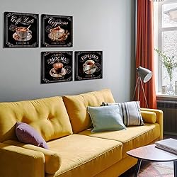 Retro Coffee Wall Decor for Kitchen Bar Signs