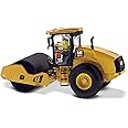 Diecast Masters CAT Caterpillar CS11 GC Vibratory Soil Compactor with Operator, Diecast Construction Vehicle, 4 x 3 x 3 inches, Yellow, 14+