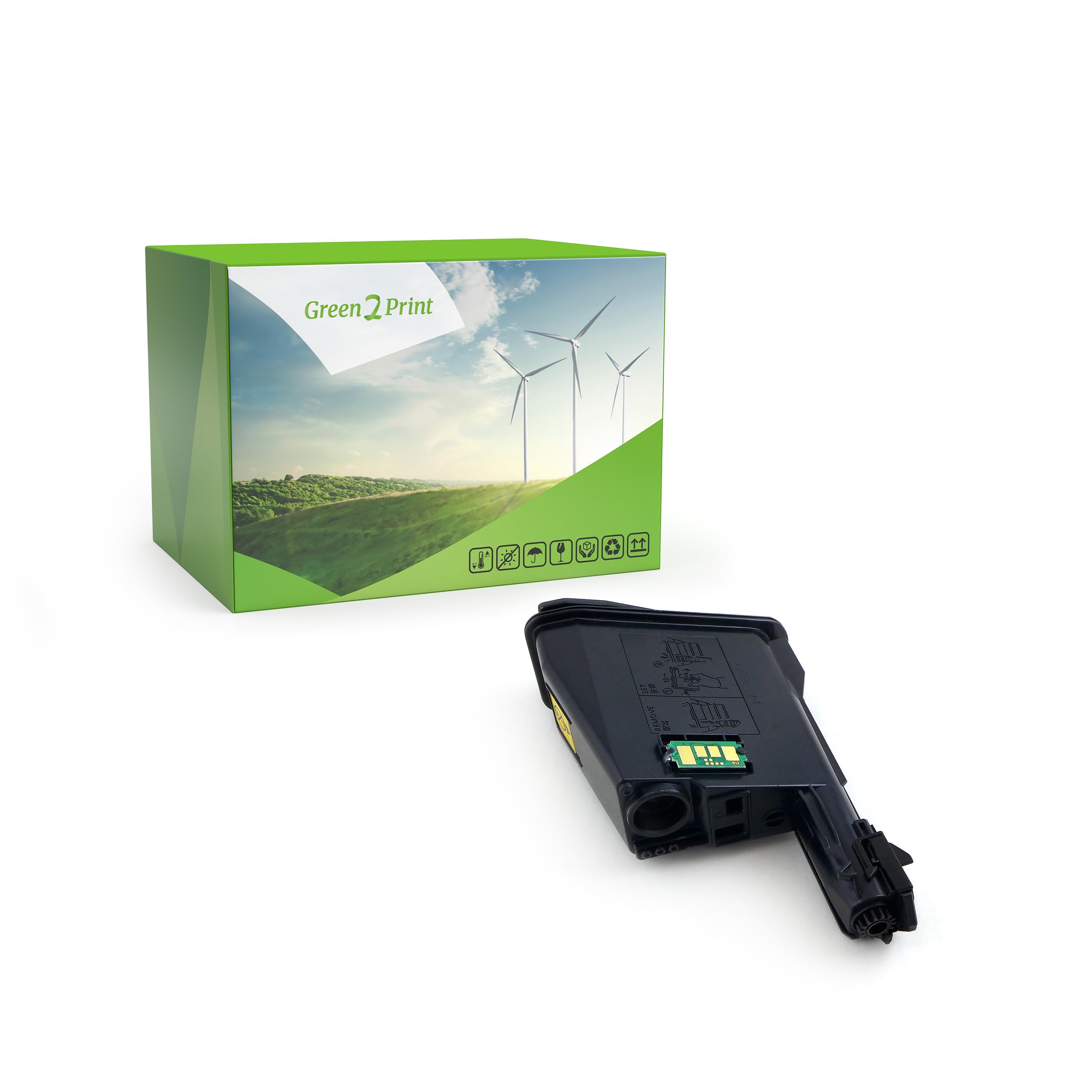 Green2Print High Yield Toner black 5000 pages replaces Kyocera TK-1125, 1T02M70NLV High Yield Toner cartridge for Kyocera FS1061DN, FS1325MFP