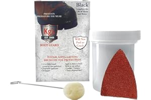 Kg's Boot Guard Brush On Toe Protection – Brush On Liquid for Tough, Long-Lasting Safety Protection on Boots