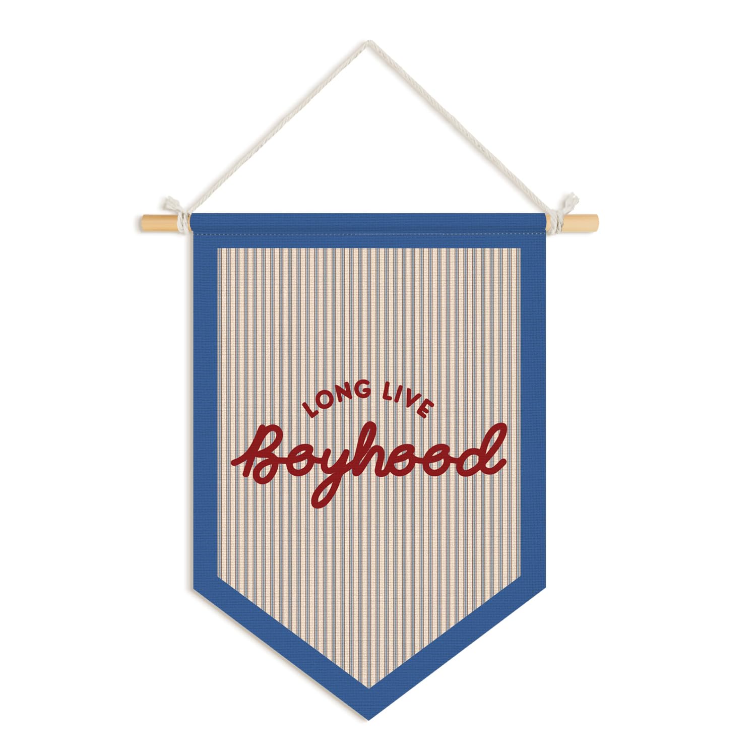 Photo 1 of Wheatwin Long Live Boyhood Pennant Flag Banner, Boys Room Decor, Vintage Playroom Wall Decor for Kids Boys Toddler Nursery Bedroom Playroom 15x11 Inch