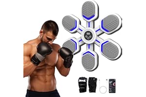 TGHIJKK 2024 Smart Bluetooth Music Boxing Machine: Wall-Mounted Electronic Trainer for Adults and Kids - Interactive Punching Equipment for Home Workouts - Ideal for Fitness