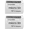 UCEC 2 Pack SD2Vita Adapter, PS Vita Memory Card Adapter, PS Vita SD Card Adapter Micro SD, SD2Vita 5.0 Compatible with PSV 1000/2000 Fit for PSTV FW 3.6 HENkaku Enso System