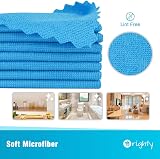 Orighty Microfiber Cleaning Cloths 100 Pack Reusable 11.5x11.5 Blue view 2