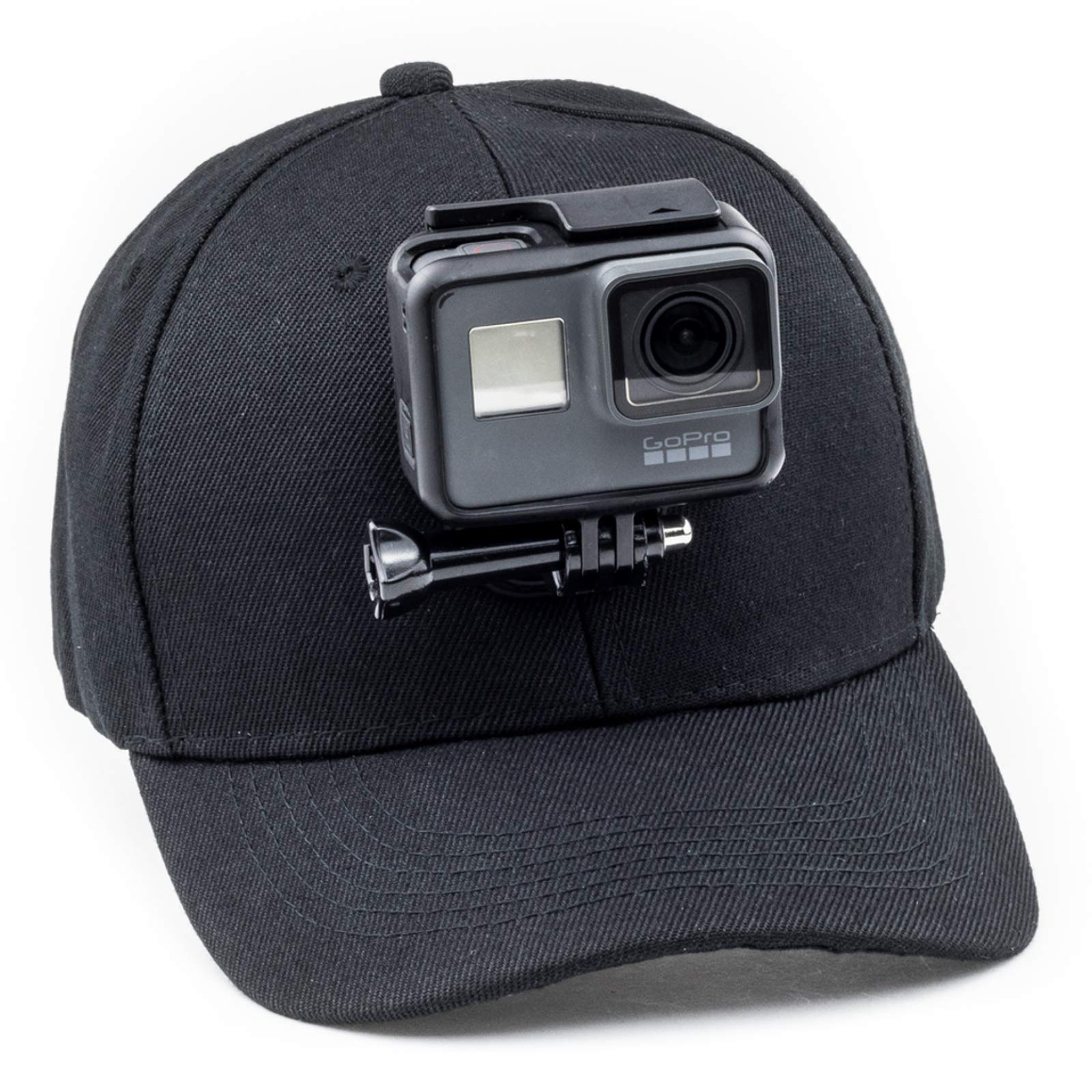 Digicharge Baseball Cap Hat with Action Camera Holder Mount Bracket