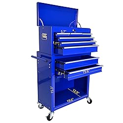 SumKea Wheels, Box, 6 Drawer Rolling Tool Chest and