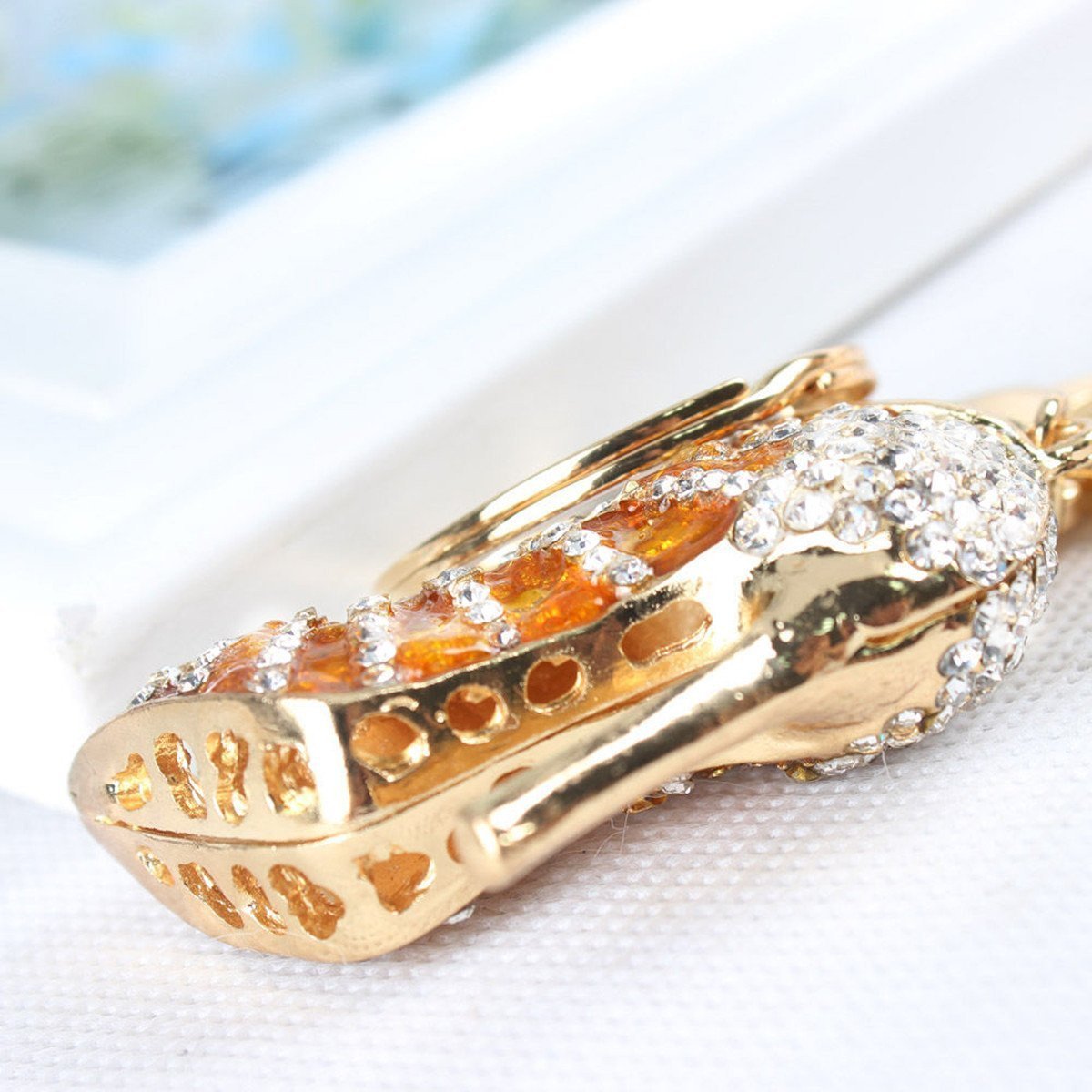 HJUGHPN Chaussures Cendrillon à Talons Hauts En Strass Pour Femme - Escarpins à Bout Pointu - Talons En Cristal Pour Femme - Chaussures à Talons Hauts (2,5 UK