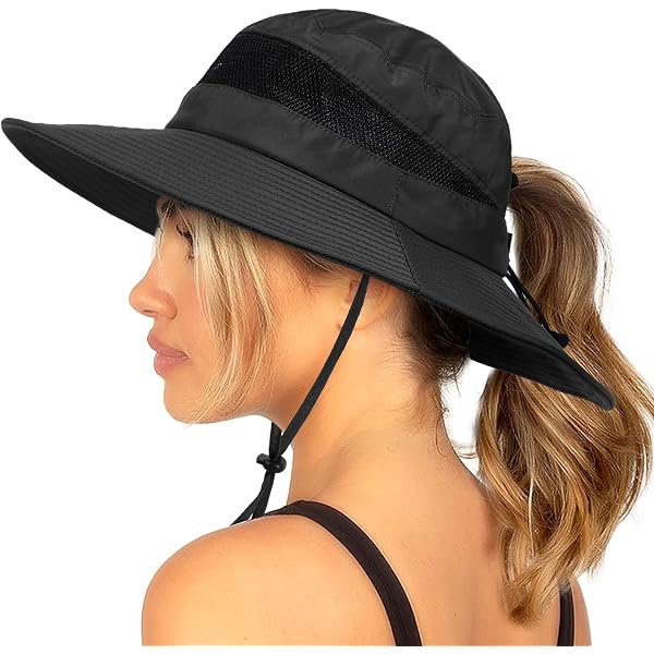 FURTALK Sun Hats for Women Ponytail UPF 80+ Beach Summer Hat  display picture 1