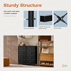 Sweetcrispy Dresser for Bedroom with 4
