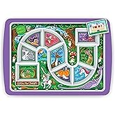 Genuine Fred DINNER WINNER, Enchanted Forest Kid's Dinner Tray - Award Winning - Picky Eater Solutions for Kids and Toddlers - Fun Mealtime - Divided Sections - Interactive Design - Dishwasher Safe