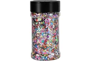 TORC 4 OZ Mix Shapes Colors Chunky Glitter for Resin Crafts Nail Art Cosmetic Festival Makeup